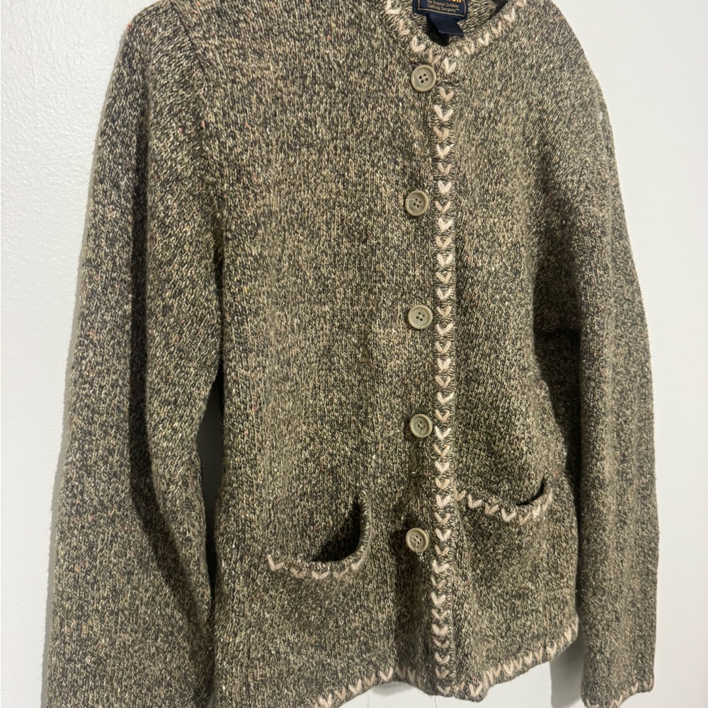 Woolrich Women's Vintage Wool Blend Cardigan Size Medium - Picture 2 of 10